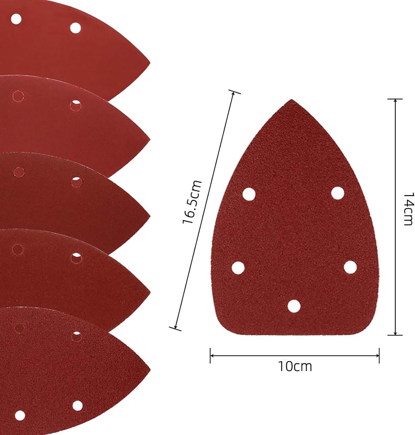 Mouse Detail Sander Sandpaper Assorted Pads 40 80 120 180 240 Grits (50pcs Mouse Sandpaper)