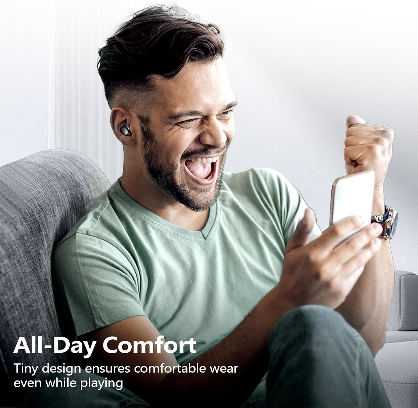 Wireless Earbuds Bluetooth 5.3 in Ear Buds Light Weight,Deep Bass,Built in Mics, Clear calls