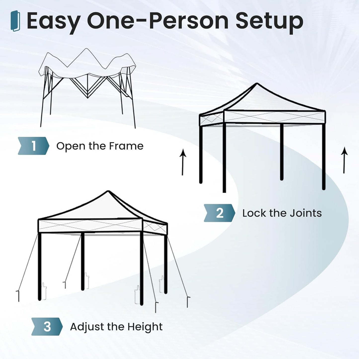 Pop Up Canopy Tent Instant Shelter, Portable Outdoor Sun Shade 10x10 with Sidewalls