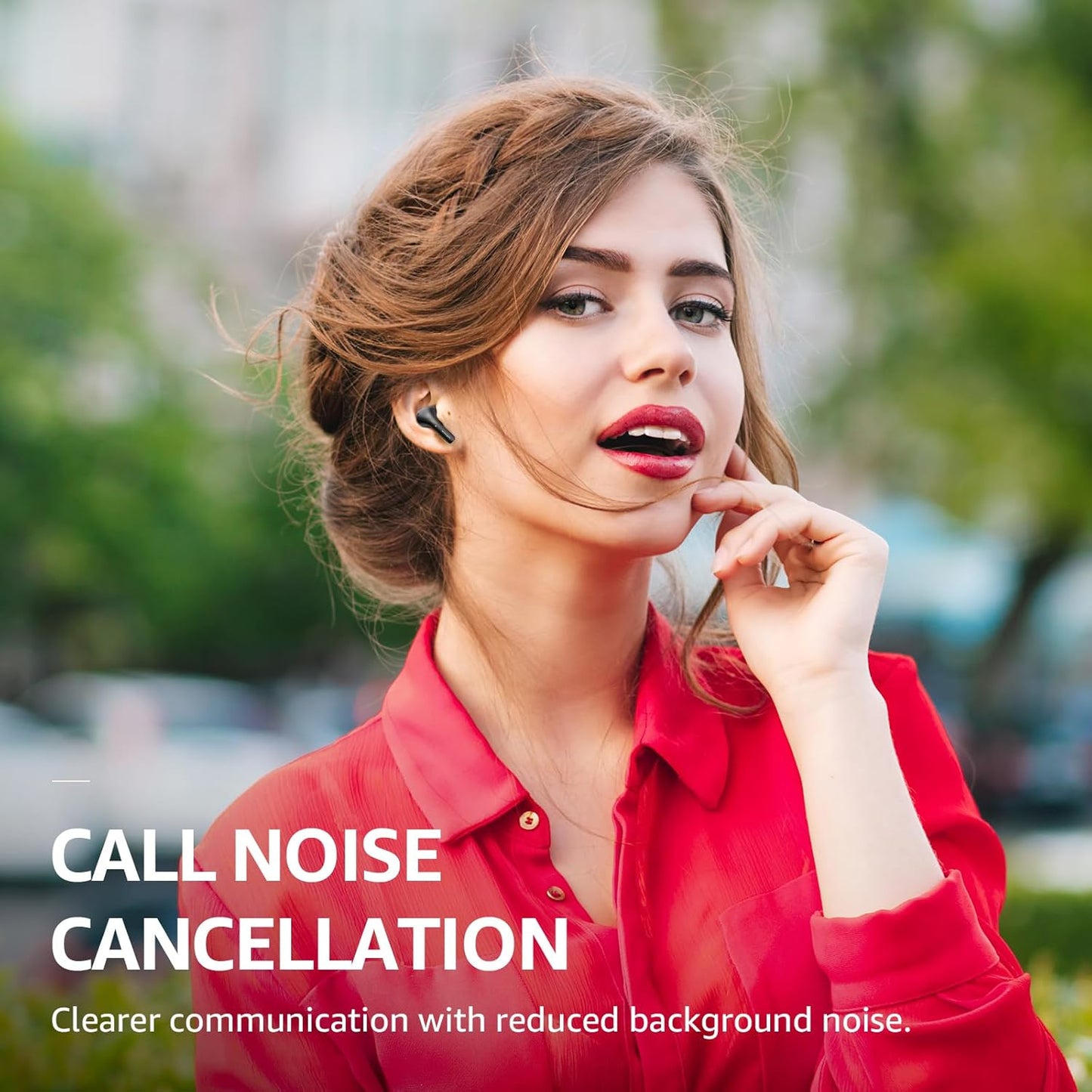 Wireless Earbuds 10mm Drivers, Powerful bass,2 mics AI call noise cancellation, 30H Playtime