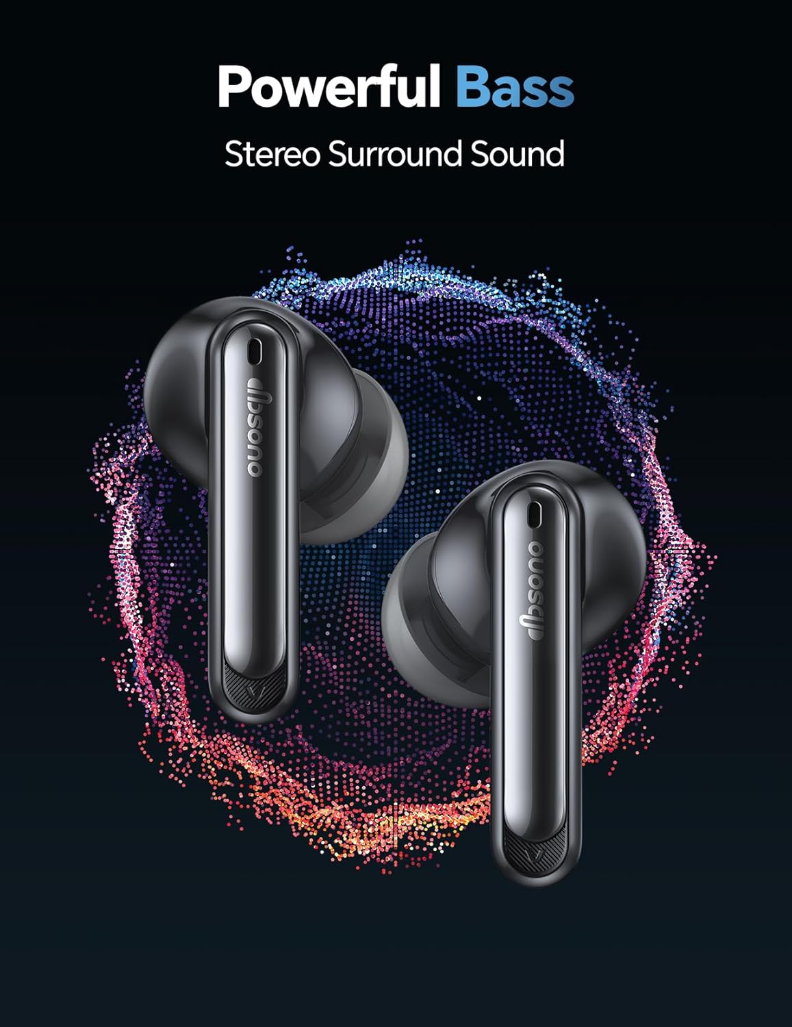 Wireless Bluetooth 5.4 Earbuds TWS, 13mm Driver Hi-Fi Deep Bass,30H Playtime, Touchscreen, Mic,IPX5