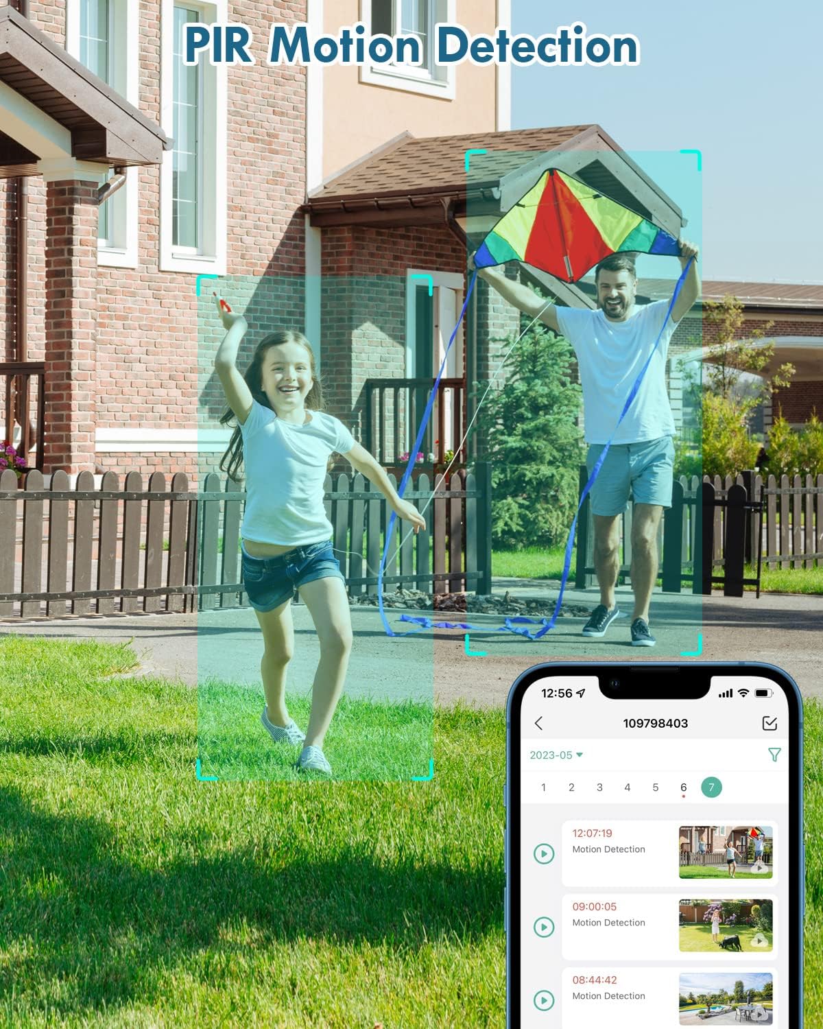 Solar Cameras Wireless Outdoor, 2K PTZ 2.4G Wi-Fi PIR, Color Night Vision, 2-Way Talk, 4dbi, Spotlight/Siren