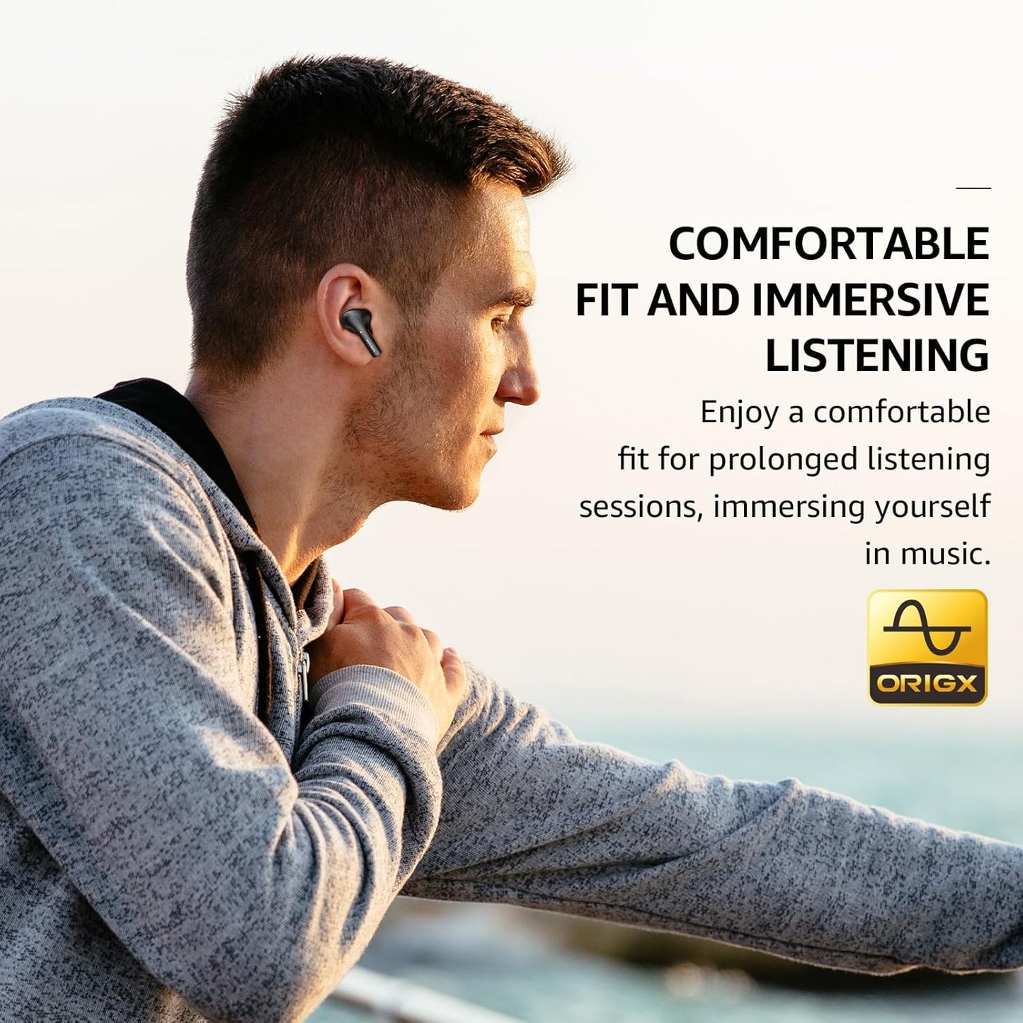 Wireless Earbuds 10mm Drivers, Powerful bass,2 mics AI call noise cancellation, 30H Playtime