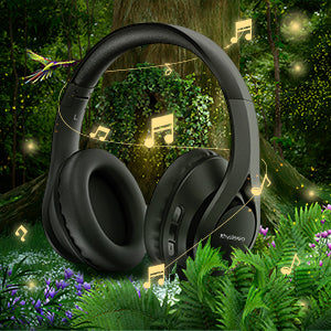 Bluetooth Headphones, 60H Playtime, Bluetooth 5.0,Built-in Mic, Foldable Wired Wireless Headset