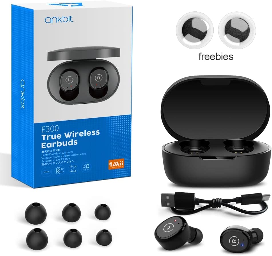 Wireless Earbuds Bluetooth 5.0 Light-Weight, Touch Control, Wireless Charging Case IPX8 Waterproof
