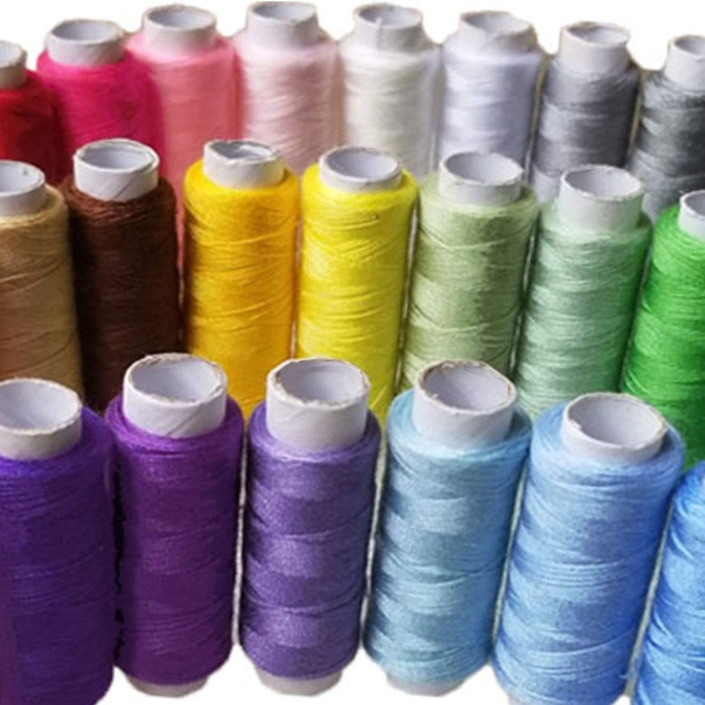 Sewing KIT, Premium Sewing Supplies, XL Spools of Thread, Most Useful Colors (Rainbow)
