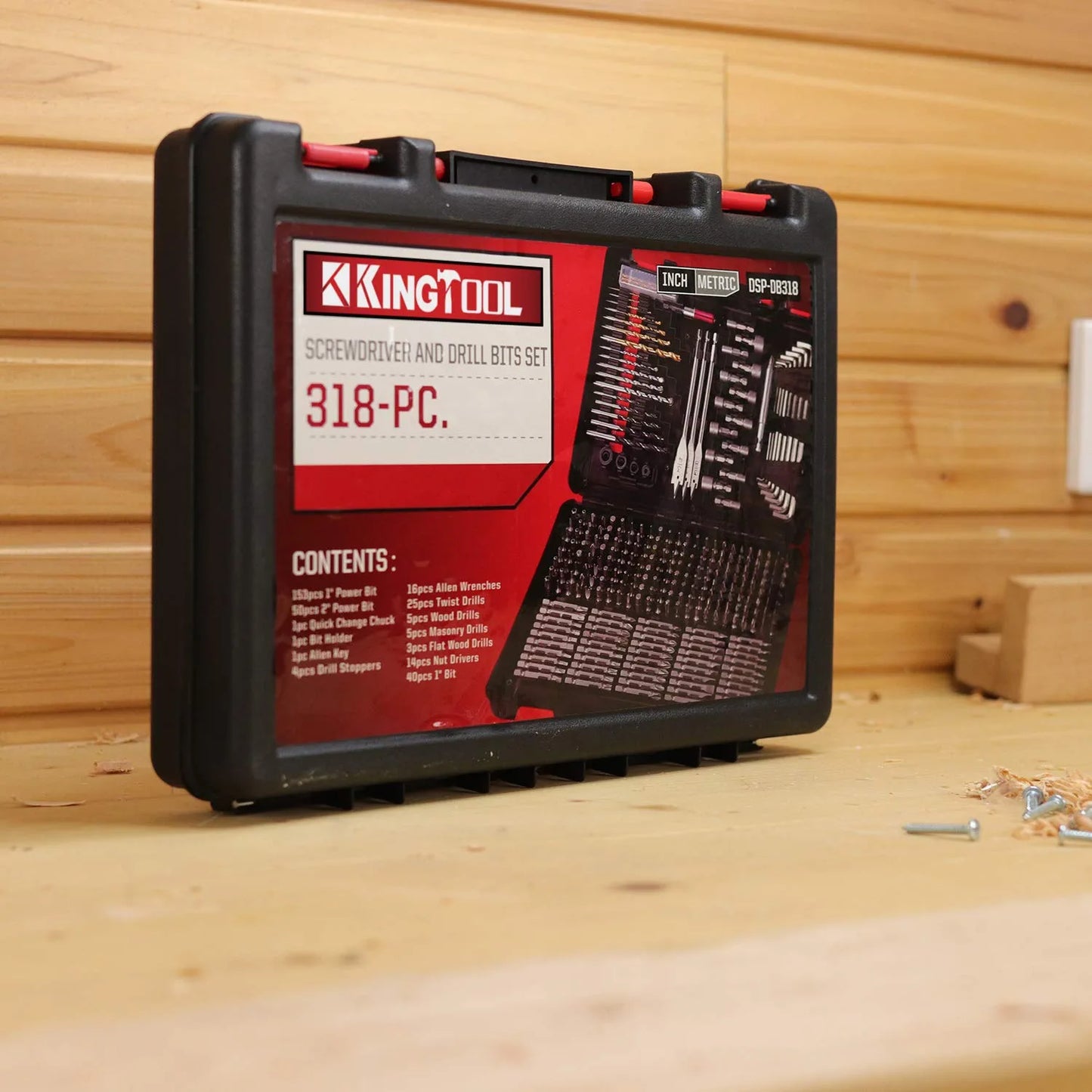 Drilling and Driving Accessory Kit (KingTool 318-Pieces Screwdriver and Drill Bit Set)