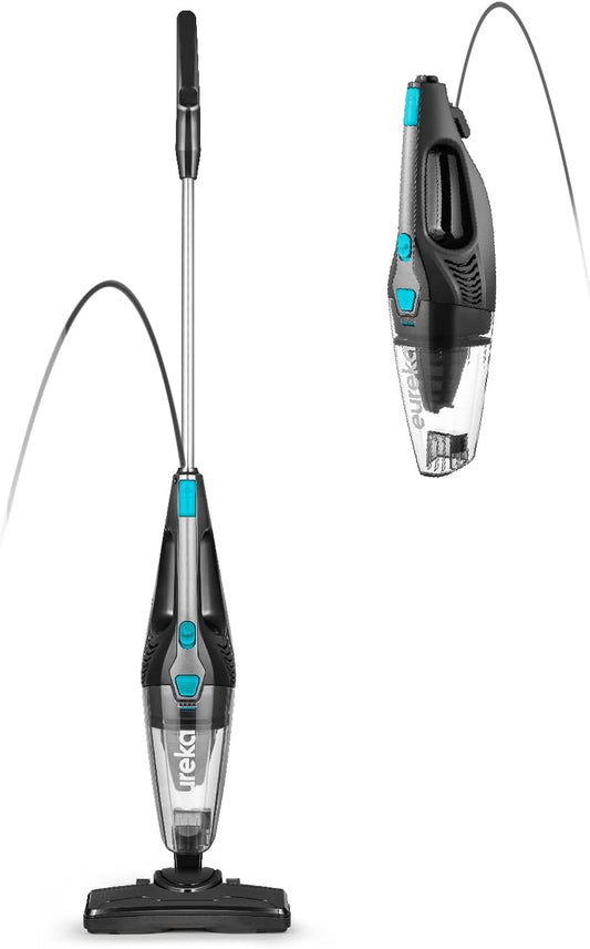 Eureka Lightweight Corded Stick 3 in 1 Vacuum Cleaner, Bagless, Crevice Tool, Hand Vac, Powerful