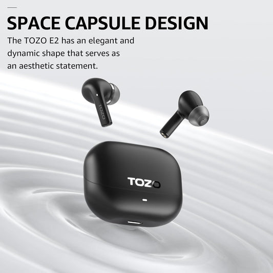 Wireless Earbuds 10mm Drivers, Powerful bass,2 mics AI call noise cancellation, 30H Playtime