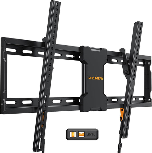 Tilting TV Wall Mount for 37-82 inch TVs up to 132 lbs, Low Profile Tilt,for Flat or Curved TVs
