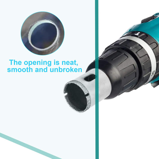 15Pcs Diamond Drill Bits for Ceramic, for Bottles,Pots, Marble, Granite Stone, Tile Cutting 0.23 In