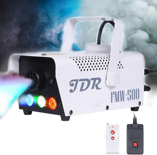 Fog Machine Controllable LED 500W & 2000CFM Wireless and Wired Remote Control Fuse Protection