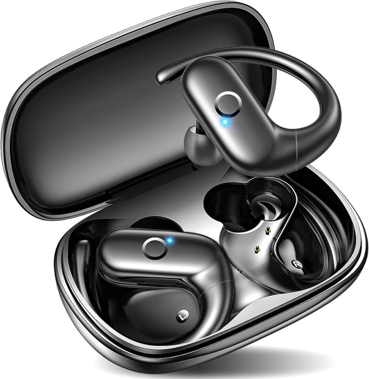 Wireless Earbuds Bluetooth Over Ear, deep bass, 60Hrs Playtime, comfort fit, Earhooks