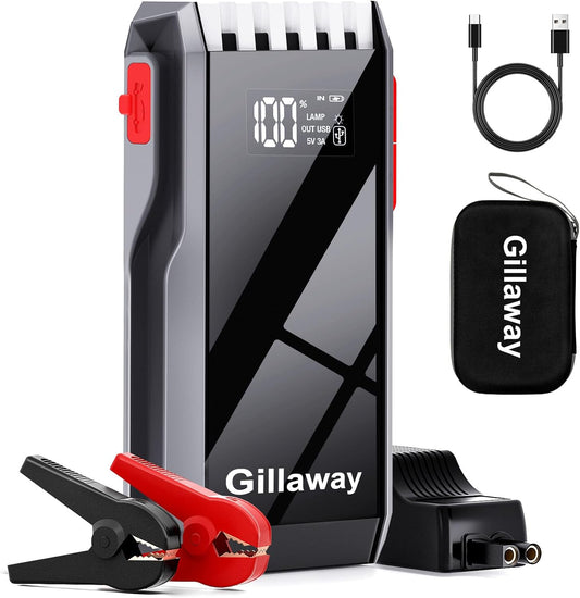 12V Car Jump Starter, 4500A Peak for Up to 10.0L Gas/8.0L Diesel Engine, Portable, Full LCD Screen