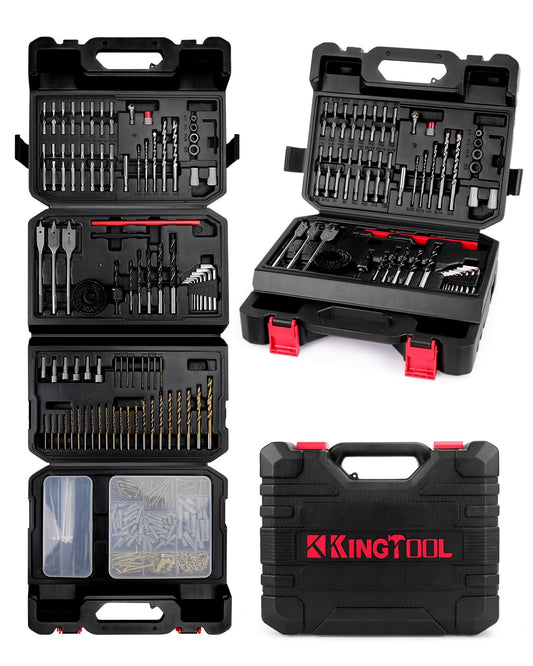 418 PCS Drill Bits for Wood, Metal, Masonry, Cement, Screwdriver Bit Set Combo Kit