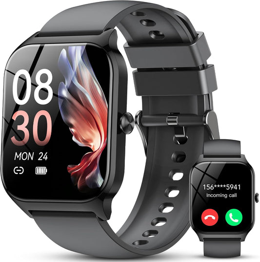 Smart Watch Answer/Make Call 115+ Sports/Heart Rate/SpO2/Pedometer/Sleep Monitor, IP68 Waterproof