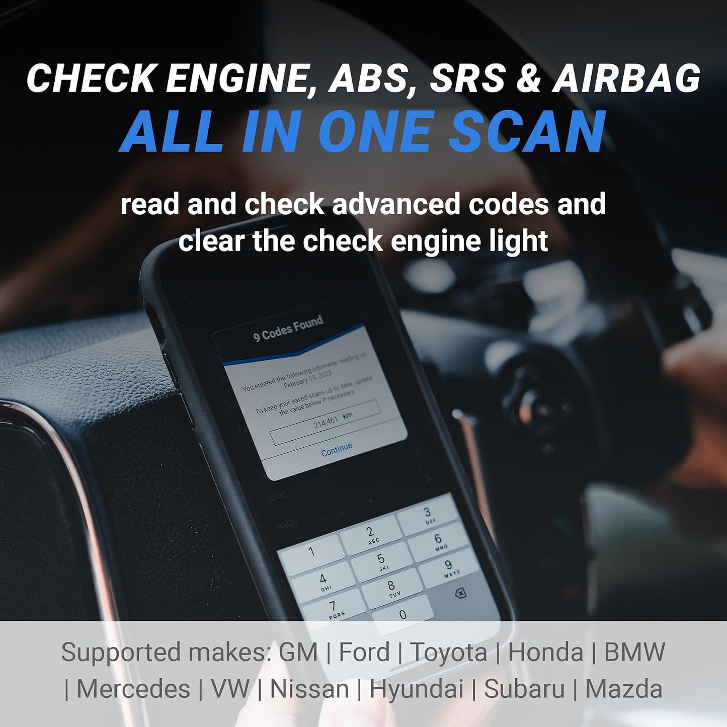 BlueDriver Pro Next Gen OBD2 Scanner – Diagnose 8000+ Issues, ABS SRS TPMS, Repair Reports