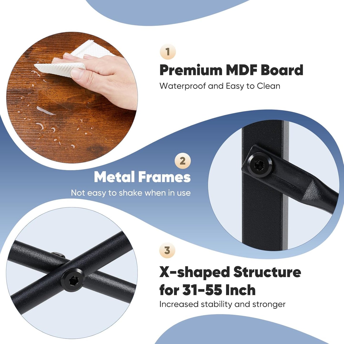 32 inch Small Computer Desk for Home Office, X-Shaped Reinforcement, Rust