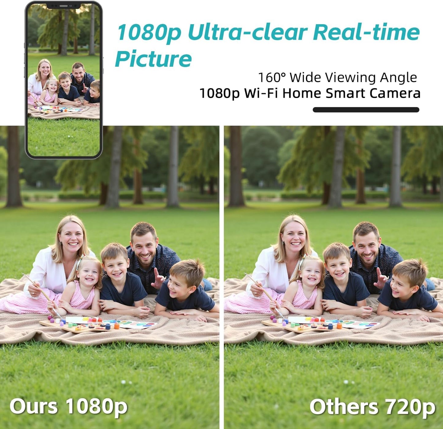 Hidden Camera Mini Spy Camera WiFi 1080P, Wireless Indoor, Night Vision &amp; Motion Detection