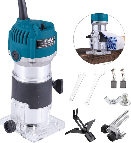 Wood Router, Trimmer Laminate Milling Engraving Joiner Tool 110V 800W 30000R/MIN