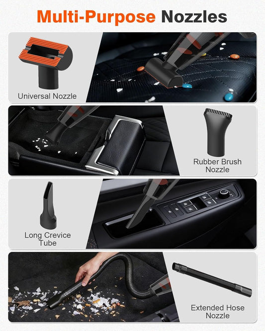 2-in-1 - 20V Cordless Handheld Vacuum Cleaner & 150PSI Air Pump, 18000Pa Suction