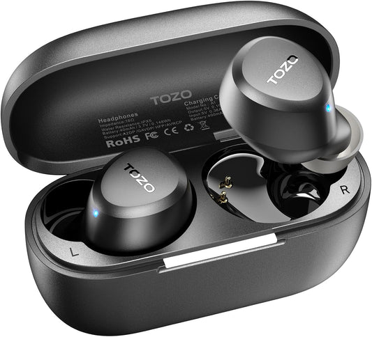 Wireless Earbuds Bluetooth 5.3 Light Weight in Ear IPX5 ,Mic AI Calls, Premium Bass, Charging Case