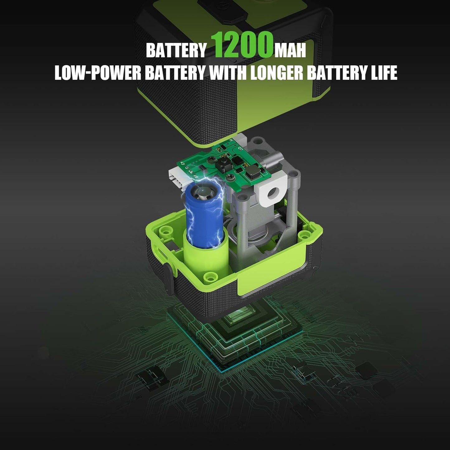 Laser level - vertical &amp; horizontal measurement, 1200 mAh lithium battery, 10Hour standby