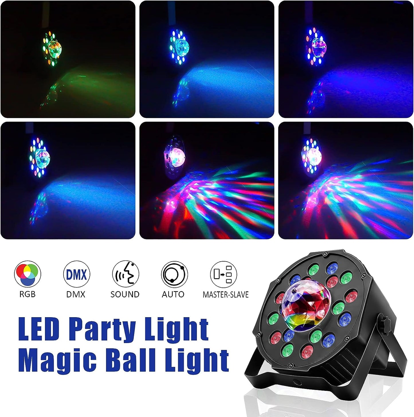 18+3 RGB LEDs Stage Light DMX512 Floor Par Can Lighting