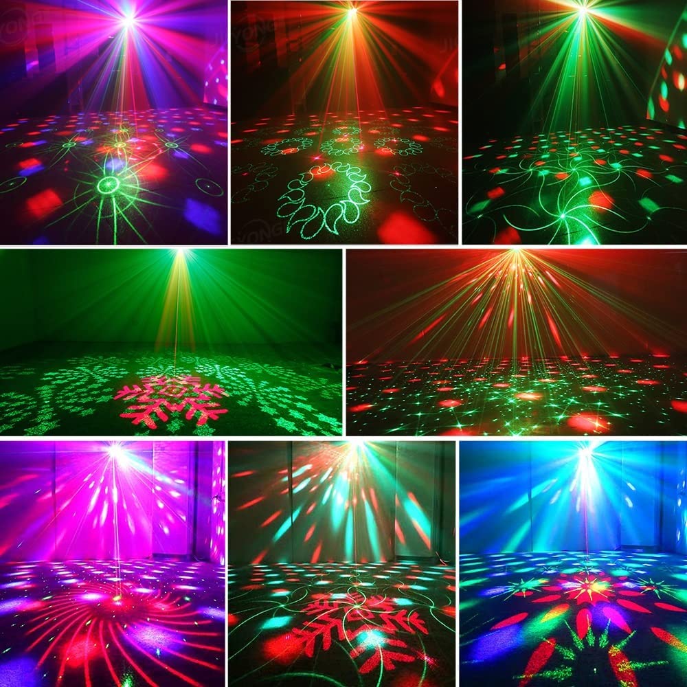 Party Lights Disco Ball, Laser, Sound Activated, Strobe, Remote Control for all Parties