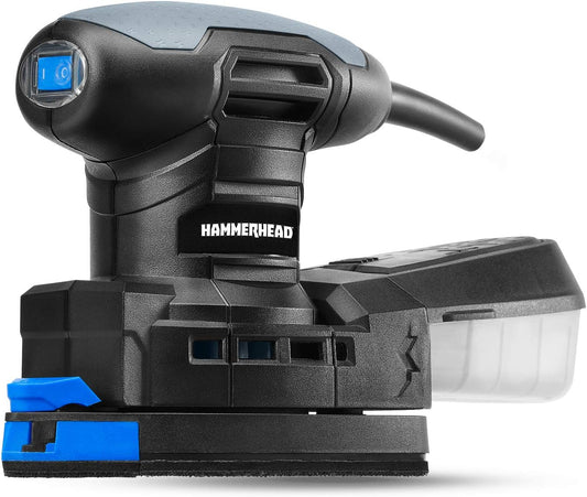 1.4-Amp Multi-Function Detail Sander, 12pcs Sandpaper, Dust Collection System, Detail Attachment