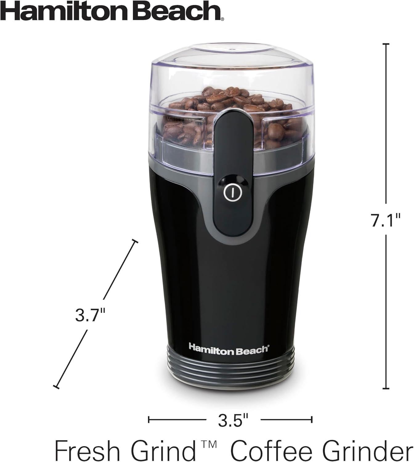 Hamilton Beach Electric Coffee Grinder for Beans, Spices and More, Stainless Steel Blades