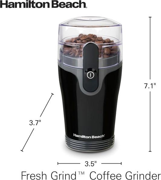 Hamilton Beach Electric Coffee Grinder for Beans, Spices and More, Stainless Steel Blades