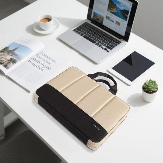 15.6" Laptop Bag Sleeve All Weather Cushioned, Scratch-Proof Interior