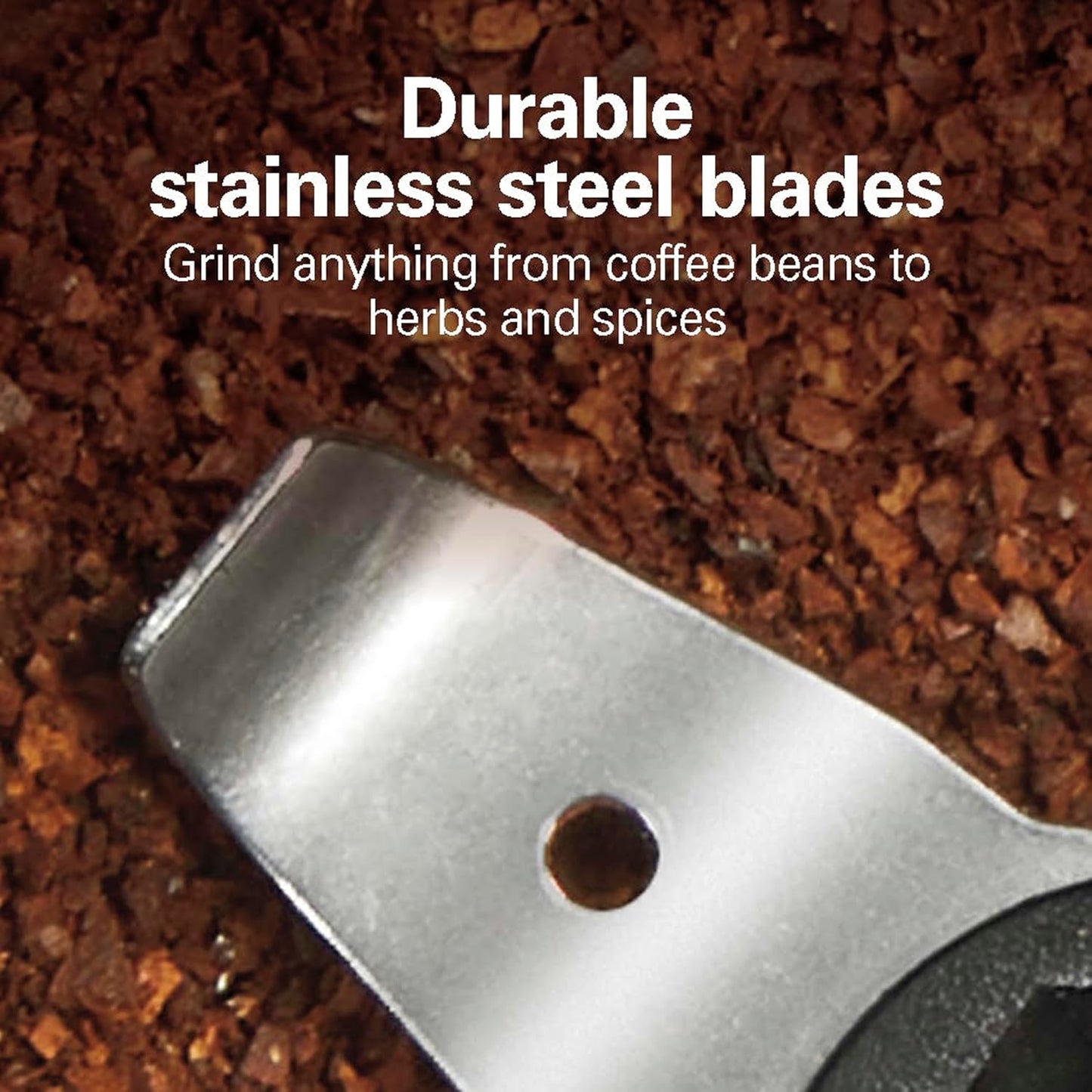 Hamilton Beach Electric Coffee Grinder for Beans, Spices and More, Stainless Steel Blades