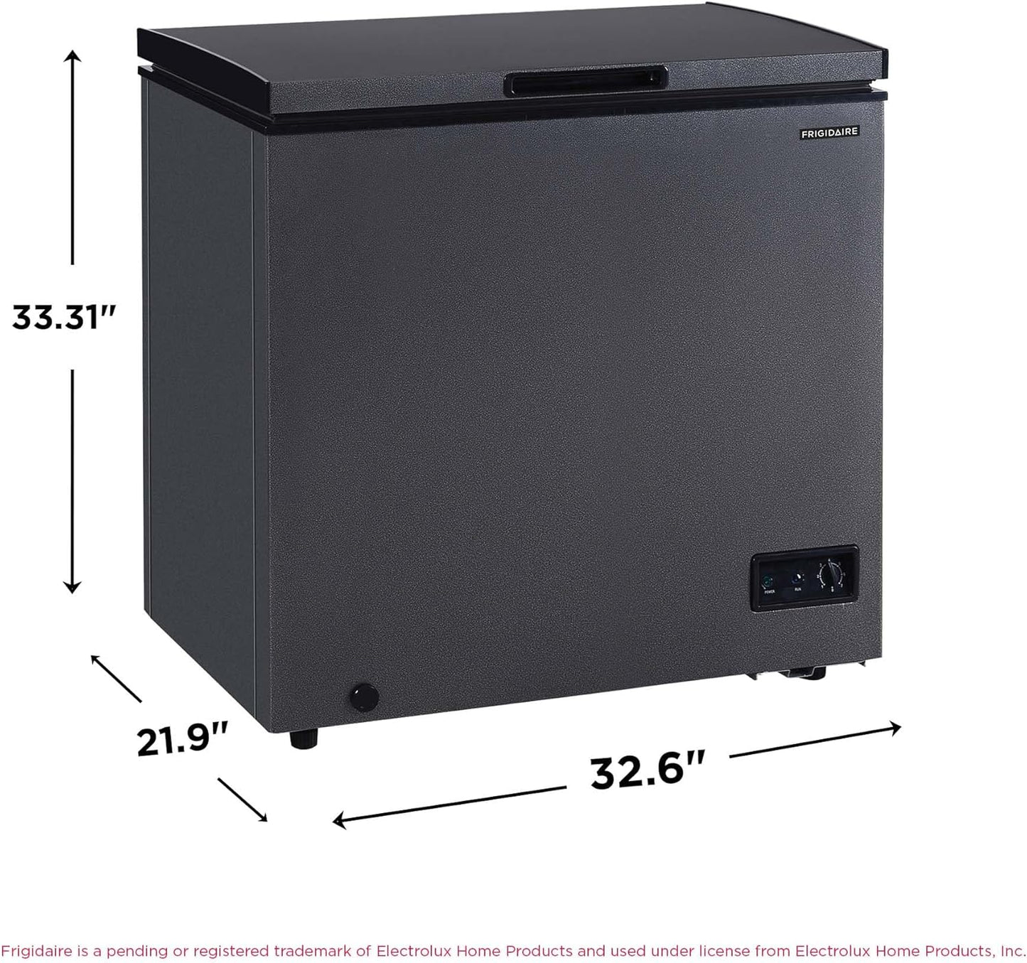 Frigidaire Chest Deep Fridge &amp; Freezer convertible, 7 Cu. Ft. Capacity, Adjustable Thermostat