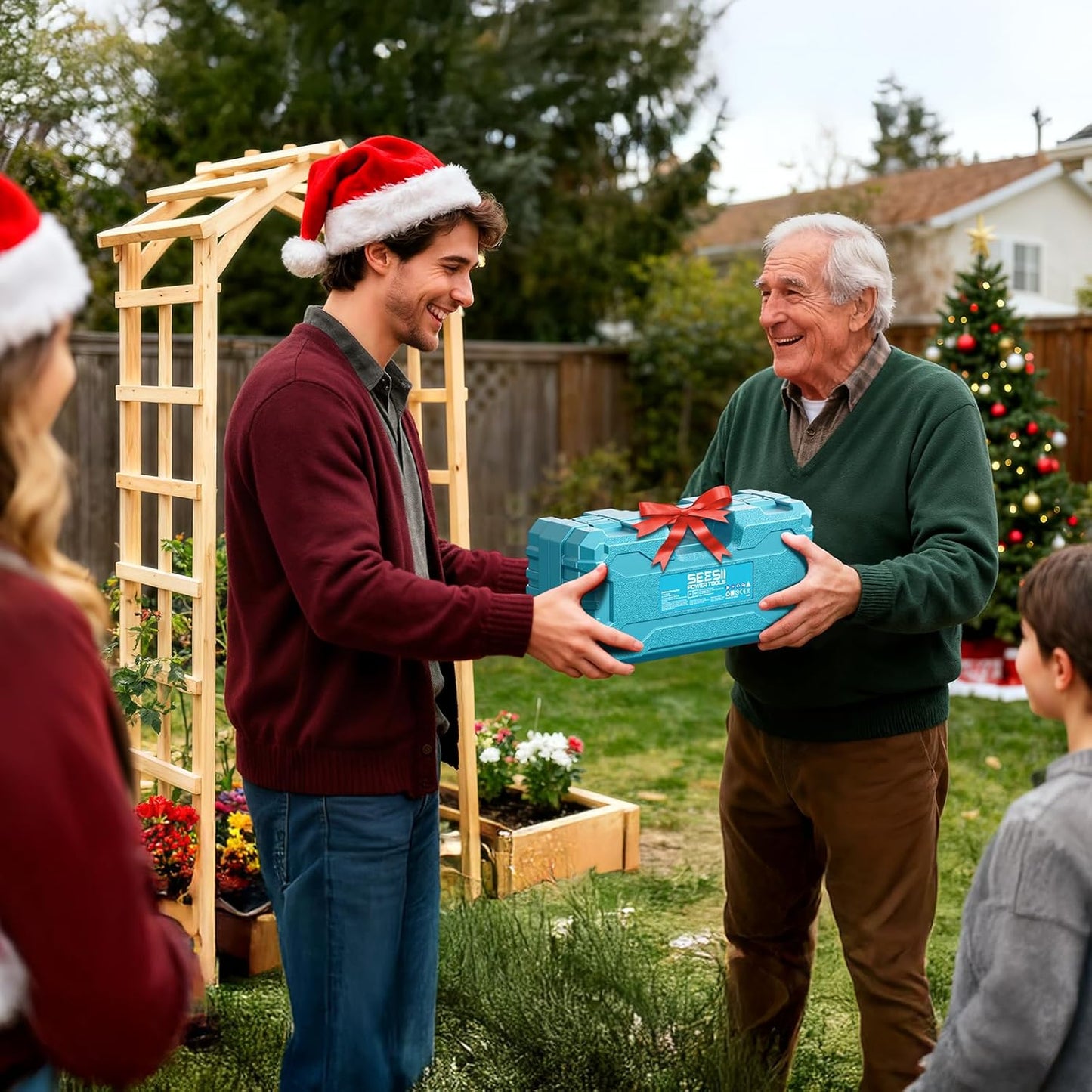 Mini Chainsaw, 6-inch Mini Chainsaw Cordless, Handheld Electric Power Chain Saw with 2 Batteries