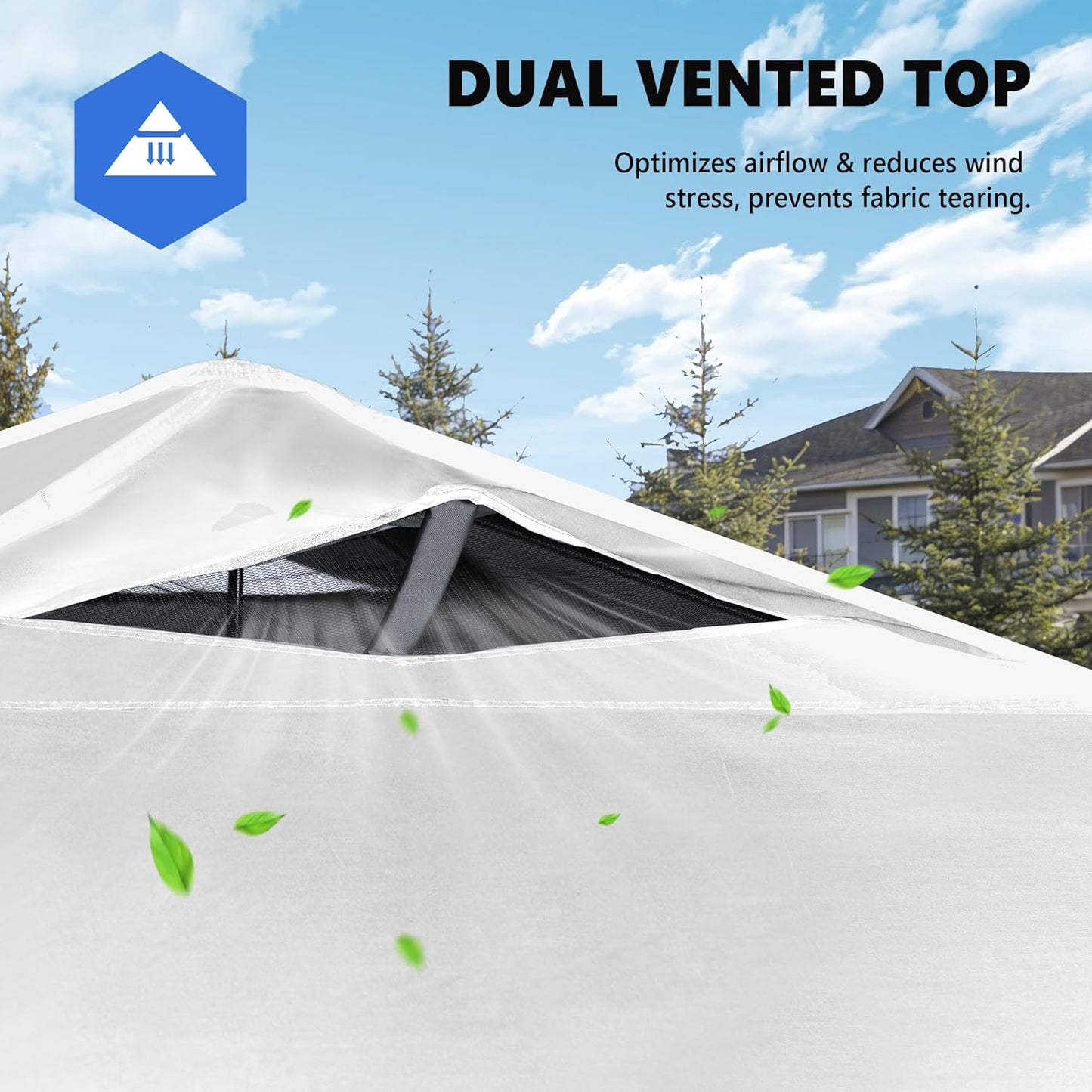 10x10ft Pop Up Canopy Tent, Heavy Duty 1-Person One Push Setup, Portable Outdoor Shelter