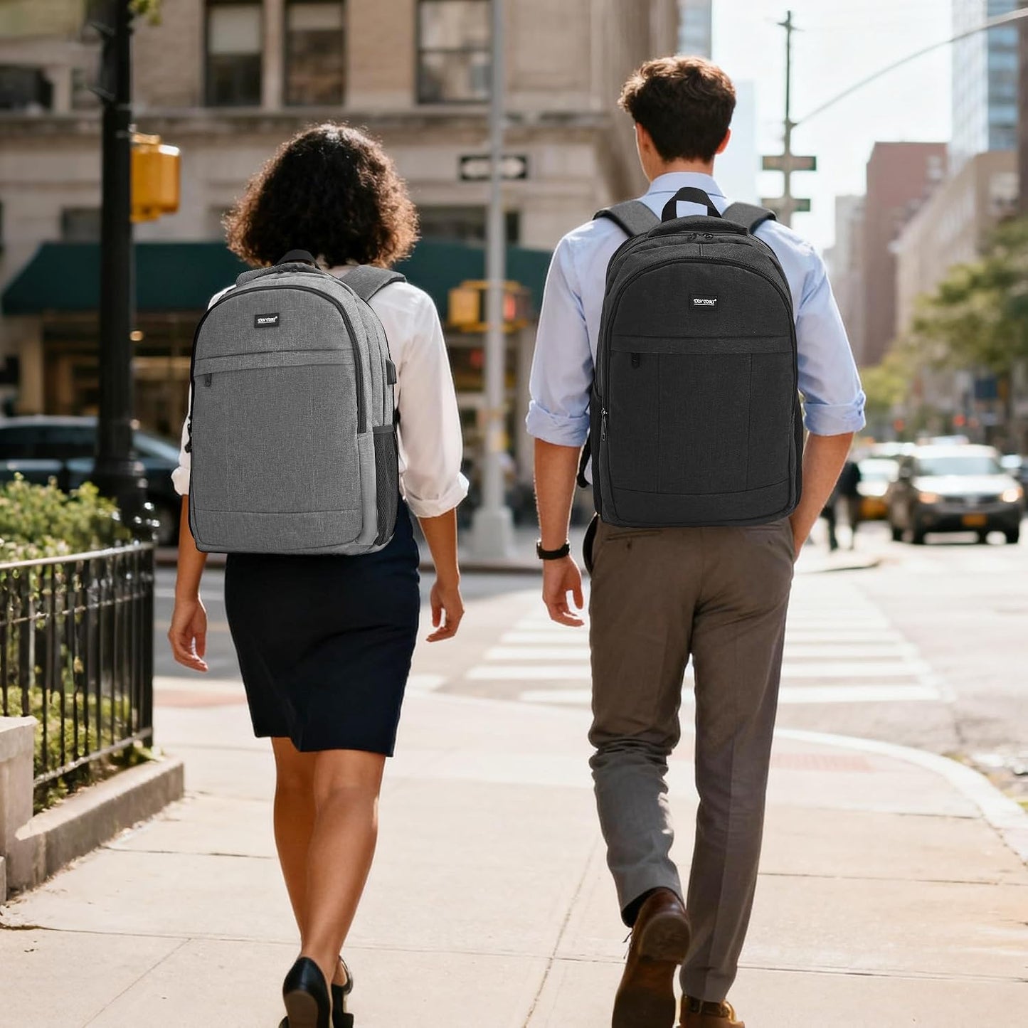 17 Inch Travel Laptop Backpack, Anti Theft &amp; USB Charging Port, Water Resistant Durable