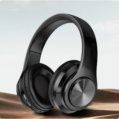Wireless Bluetooth 5.0 Headphone, Microphone On-Ear Headset Stereo Sound Sports Gaming Foldable