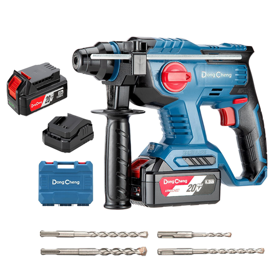 20V Max Brushless Rotary Hammer Drill, 2X4.0Ah Battery & Charger,7/8" SDS-Plus,2.1J Impact energy, 1400RPM, 4 modes