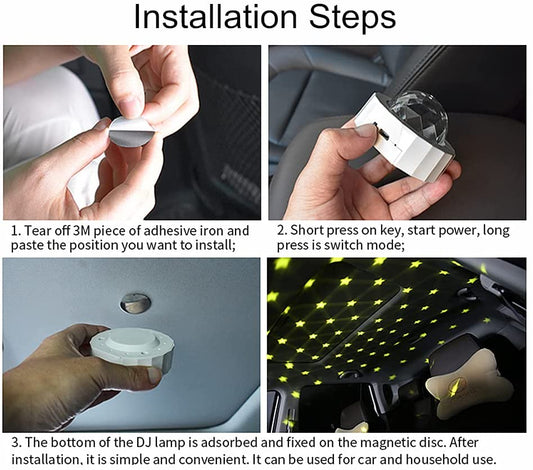 Telbum Mini Party Light for Christmas,Sound Activated DJ Music Rhythm Strobe Light,Battery Operated