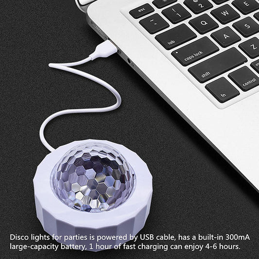 Telbum Mini Party Light for Christmas,Sound Activated DJ Music Rhythm Strobe Light,Battery Operated