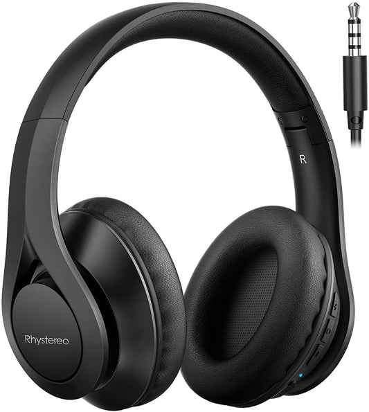 Bluetooth Headphones, 60H Playtime, Bluetooth 5.0,Built-in Mic, Foldable Wired Wireless Headset