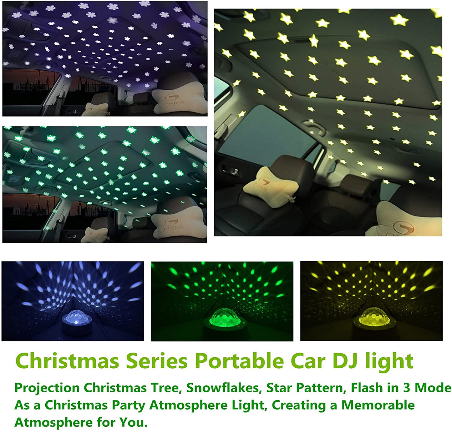 Telbum Mini Party Light for Christmas,Sound Activated DJ Music Rhythm Strobe Light,Battery Operated