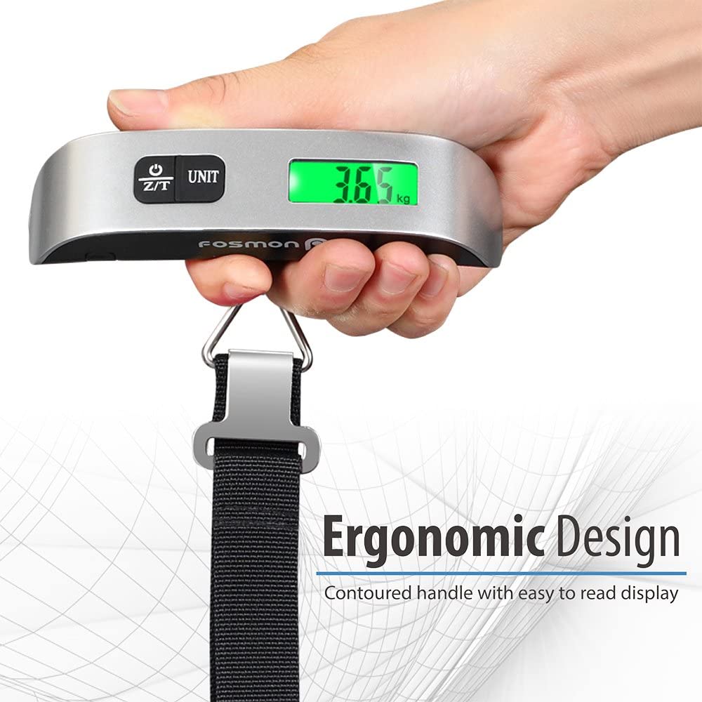 Digital Luggage Scale, LCD Display Baggage Scale,110lbs Capacity, Tare Function