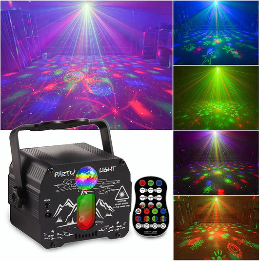 Party Strobe Lights Rechargeable Battery Powered, Sound Activated, Remote Control