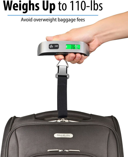 Digital Luggage Scale, LCD Display Baggage Scale,110lbs Capacity, Tare Function